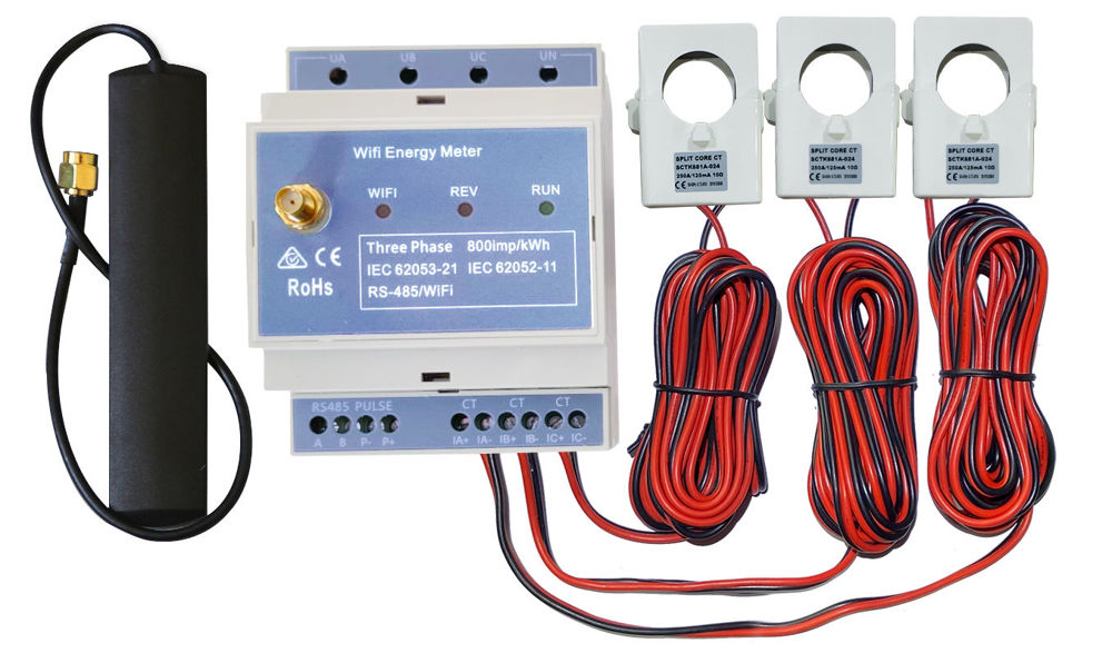 three phase WiFi Energy Meter, 250A
